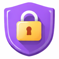 Lock inside a shield