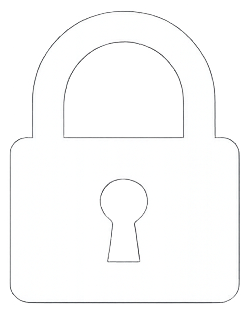 White padlock icon