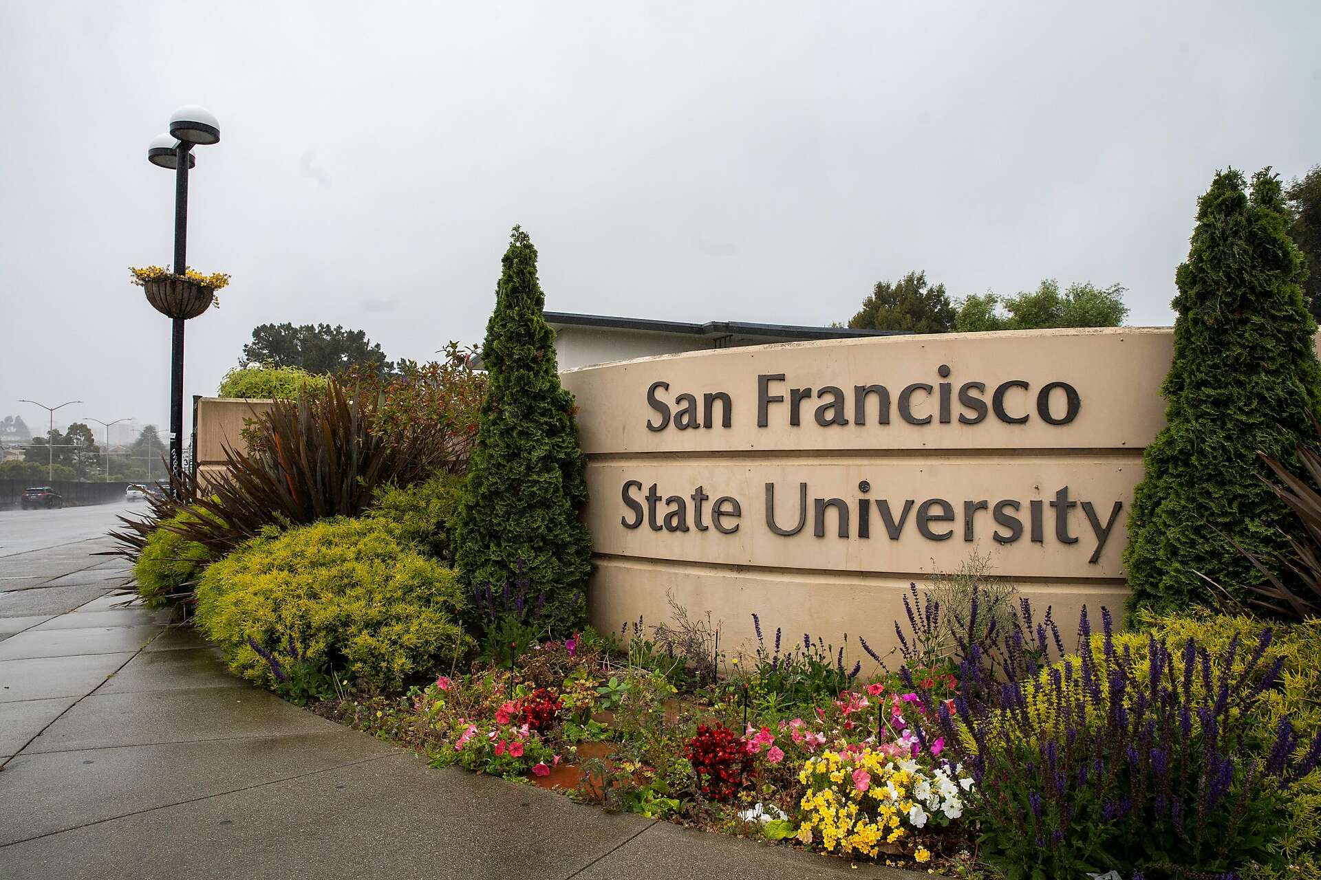 San Francisco State University sign